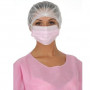Masque chirurgical 3 plis à élastiques Rose - Type IIR - Boîte de 50 masques