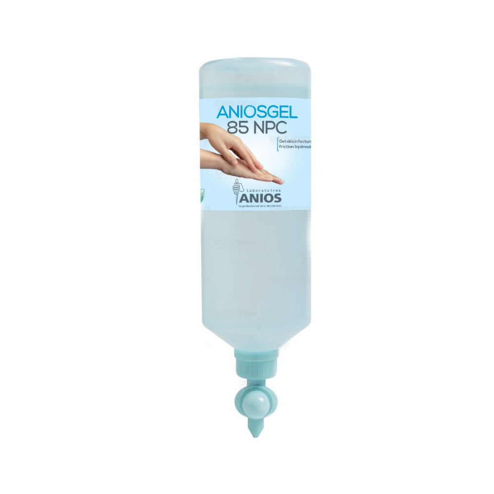 Gel hydroalcoolique Aniosgel 85 NPC - Flacon 500 ml avec pompe doseuse