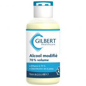 Alcool modifié 70% - 250 ml - Laboratoires Gilbert
