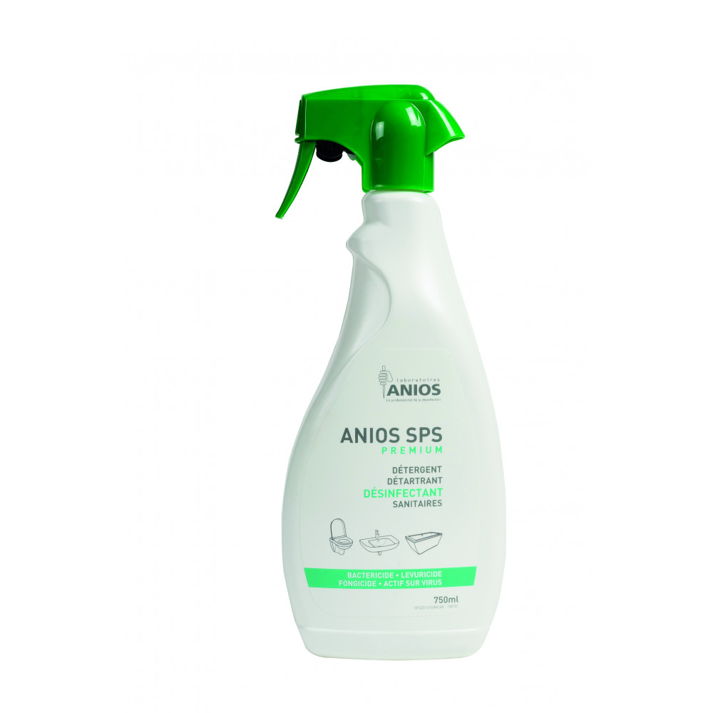 Spray désinfectant Aniospray Quick ANIOS - Flacon de 1 L - Spray nettoyants  désinfectants EN 14476 - Robé vente matériel médical
