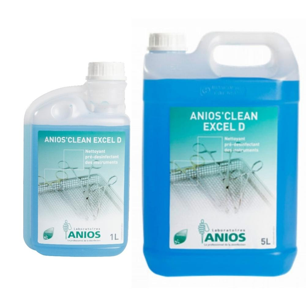 Détergent pré-désincrustant - Anios'Clean Excel D - Désinfection /  Nettoyage - Hygiène - Sécurité - Matériel de laboratoire