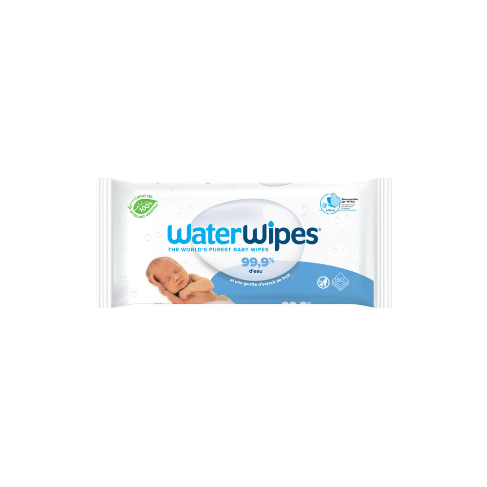 WaterWipes Lingettes humides pour bébés pour peau sensible 240 pièces 1 unité 