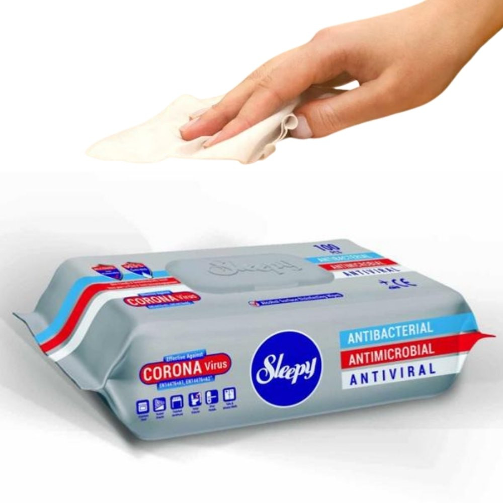 Lingette nettoyante et désinfectants mains - par 100 - RETIF