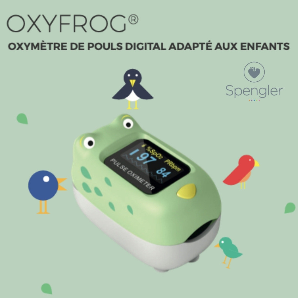 Spengler Oxyfrog Oxymètre de pouls pour enfant - Saturation oxygène