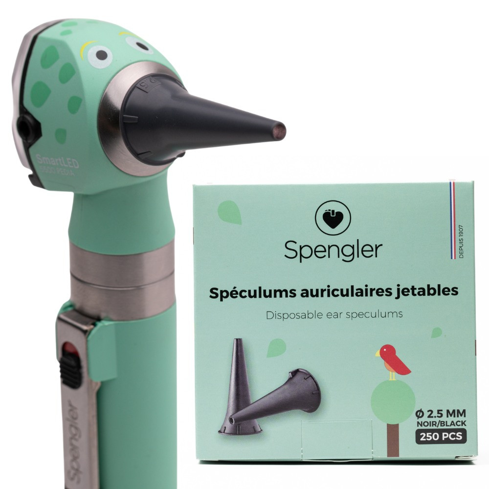 Spéculums auriculaires (embouts) jetables pour otoscope - Spengler