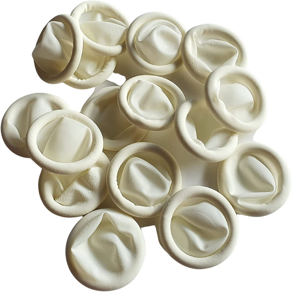 100 Doigtiers En Latex - Protection Doigts Imperméable - Pour Pansements, Bricolage, Cuisine, Tatouage