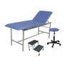 Kit Mobilier cabinet médical (1 divan INOX, 1 tabouret et 1 marchepied 2 marches)
