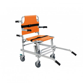 Chaise portoir Evacuation/Transfert, orange, 159 Kgs - 4 roues