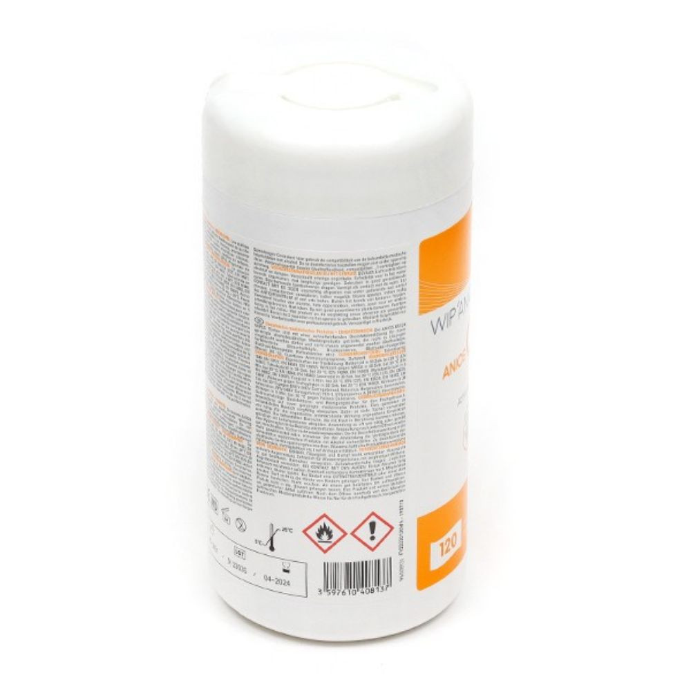 Lingettes humides antibactériennes - Boite distributrice de 100 lingettes -  1 carton de 24 boites - DeepFresh