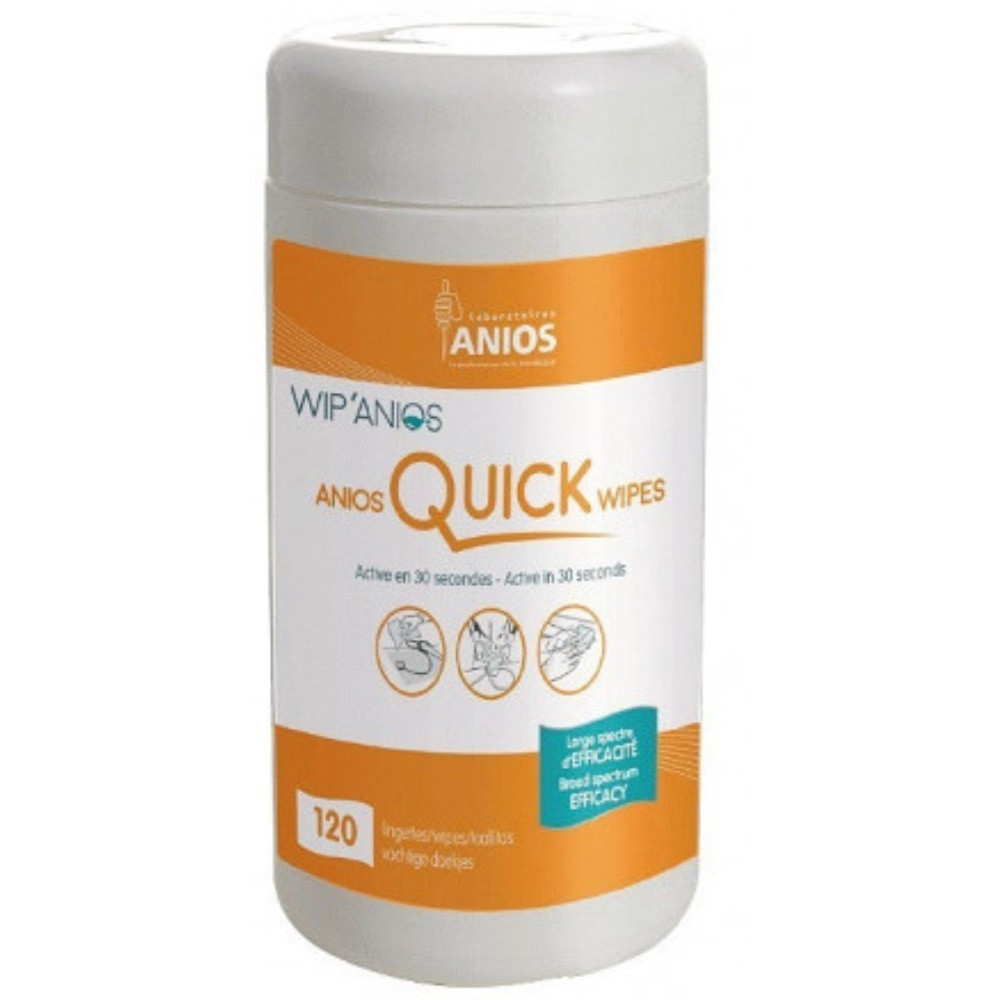 Emballage de recharge pour boîte de premiers soins QuickSafe Lingettes  nettoyantes pour plaies QuickClean