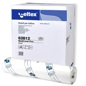 Drap d’examen gaufré collé Celtex - 120 formats 50 x 38 cm - Carton de 9 Rouleaux
