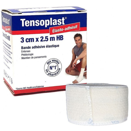 Tensoplast HB - Bande adhésive élastique souple