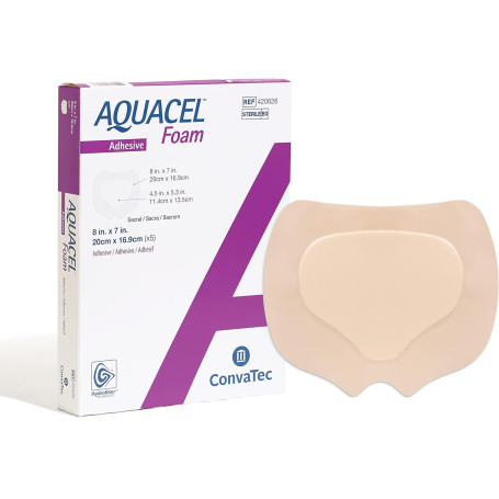 AQUACEL Foam Adhésive Sacrum 20x16,9 cm - Boîte de 10