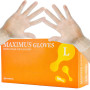 Gant vinyle non poudré non stérile taille L - MAXIMUS GLOVES